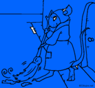 Dibujo La ratita presumida 1 pintado por sofi