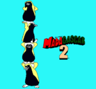 Dibujo Madagascar 2 Pingüinos pintado por edgar
