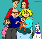 Dibujo Familia pintado por melanyi