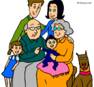 Dibujo Familia pintado por jenia