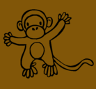 Dibujo Mono pintado por matiass