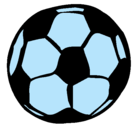 Dibujo Pelota de fútbol pintado por eric