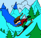 Dibujo Esquiador pintado por 571571