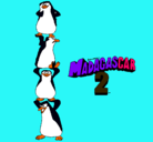Dibujo Madagascar 2 Pingüinos pintado por jorgearath
