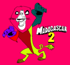 Dibujo Madagascar 2 Alex pintado por d