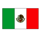 Dibujo México pintado por bandera