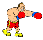 Dibujo Boxeador pintado por alex