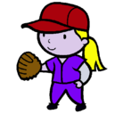 Dibujo Jugadora de béisbol pintado por babiiiiiiiiiiiiiiiiiiiiii