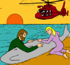 Dibujo Rescate ballena pintado por emanuele
