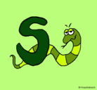 Dibujo Serpiente pintado por sarabely