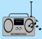 Dibujo Radio cassette 2 pintado por agustinaferrari
