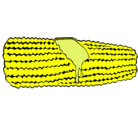 Dibujo Mazorca de maíz pintado por fifi