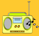 Dibujo Radio cassette 2 pintado por rafaelandres