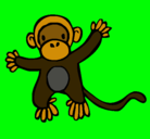 Dibujo Mono pintado por mokei