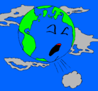 Dibujo Tierra enferma pintado por david
