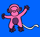 Dibujo Mono pintado por sara