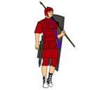 Dibujo Soldado romano pintado por oscar