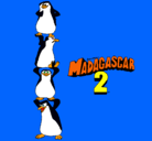 Dibujo Madagascar 2 Pingüinos pintado por vega