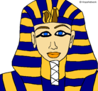 Dibujo Tutankamon pintado por Stayce