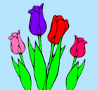 Dibujo Tulipanes pintado por hanna
