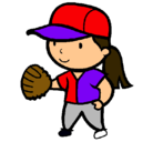 Dibujo Jugadora de béisbol pintado por andreaisabel