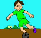 Dibujo Jugar a fútbol pintado por JOAQUIN