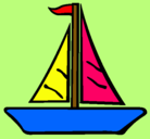 Dibujo Barco velero pintado por NATALIACECILIACABRERAN