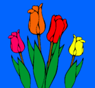 Dibujo Tulipanes pintado por VICTOR