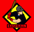 Dibujo Logo de béisbol pintado por yair