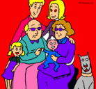 Dibujo Familia pintado por laura