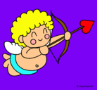 Dibujo Cupido pintado por @NDRE@*