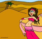 Dibujo Sahara pintado por SELENE
