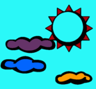 Dibujo Sol y nubes 2 pintado por xklp0ii..9o