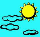 Dibujo Sol y nubes 2 pintado por luis
