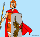 Dibujo Soldado romano II pintado por mafer