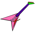 Dibujo Guitarra eléctrica II pintado por clubwinx