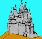 Dibujo Castillo medieval pintado por matias