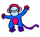Dibujo Mono pintado por ludmila
