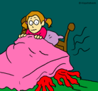 Dibujo Monstruo debajo de la cama pintado por PrincessZelda