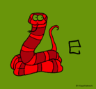 Dibujo Serpiente pintado por JUANSE