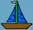 Dibujo Barco velero pintado por ivo