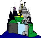 Dibujo Castillo medieval pintado por oscar