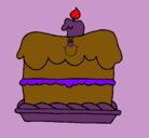 Dibujo Pastel de cumpleaños pintado por naylea