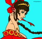 Dibujo Princesa china pintado por jocelyne