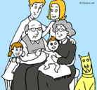 Dibujo Familia pintado por grecia