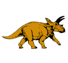 Dibujo Triceratops pintado por r