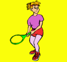 Dibujo Chica tenista pintado por AmoaCavani