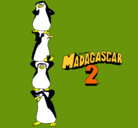 Dibujo Madagascar 2 Pingüinos pintado por estan