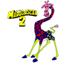 Dibujo Madagascar 2 Melman pintado por ggkgjjsjdnd