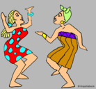 Dibujo Mujeres bailando pintado por susy